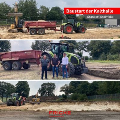 Baustart der Kalthalle in Steimbke 